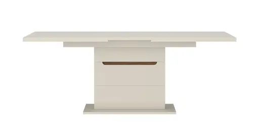 Esstisch - ausziehbar, LB ca. 160x90 cm, Kaschmir, Nussbaum Nachbildung