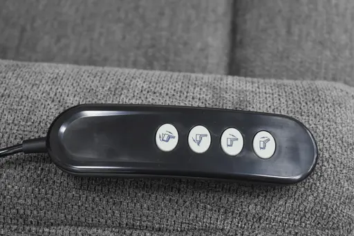 TV-Sessel MIKLAS - Aufstehhilfe, Relaxfunktion, Stoff, Grau