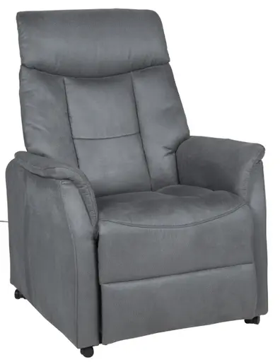 TV-Sessel - inkl. Sitzheizung, Aufstehhilfe, Relaxfunktion, Microfaser, Anthrazit