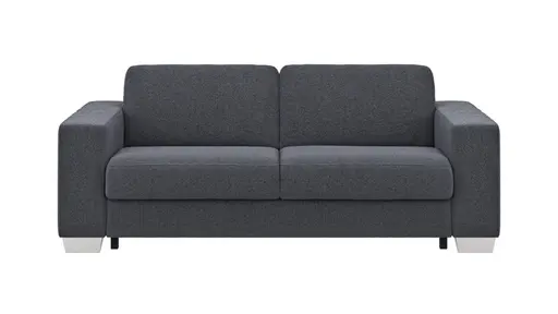 Sofa Nuoro - 2,5-Sitzer inkl. Schlaffunktion, Armlehne breit, Stoff, Eisblau
