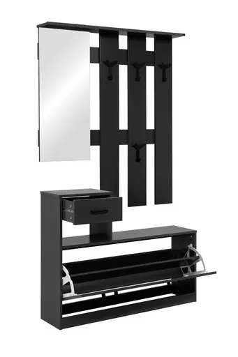 Kleingarderobe- B ca. 100 cm, Anthrazit