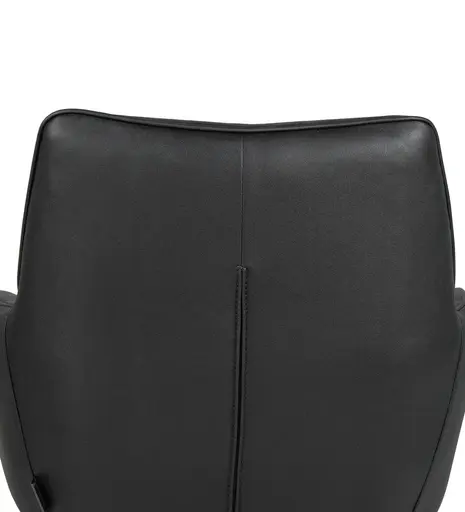 Armlehnstuhl MANON - drehbar, Stoff, Schwarz