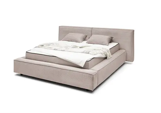 Polstergestell- Liegefläche ca. 180x200 cm, Stoff, Hellrosa