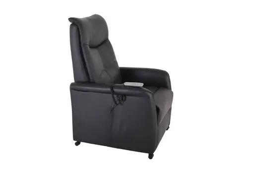 TV-Sessel MITCH - Relaxfunktion, Kunstleder, Schwarz