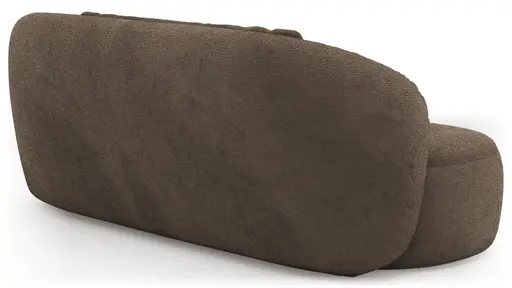 Chaiselongue Karasu - Stoff, Taupe