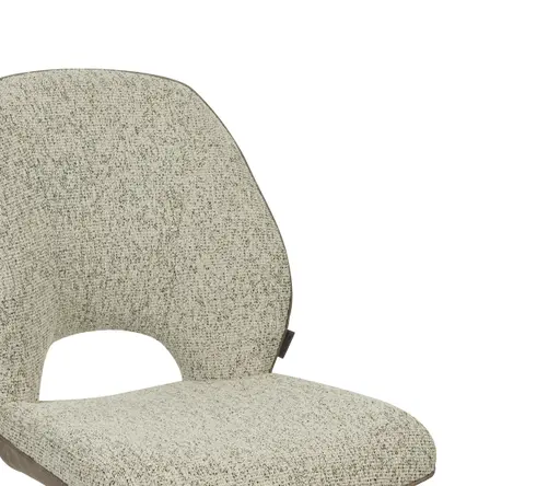 Stuhl MAILE - drehbar, Stoff, Braun