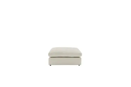 Hocker Palmdale - LB ca. 115x115 cm, Stoff, Natur