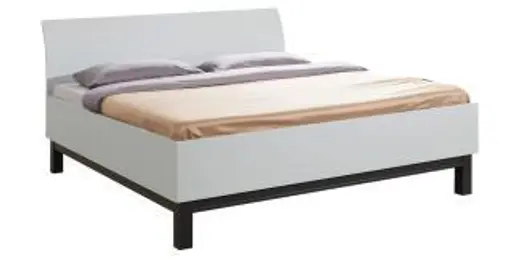 Bettanlage - Liegefläche ca. 180x200 cm, Dekor Perlgrau