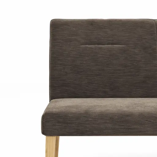 Bank Nashville - Breite ca. 180 cm, Stoff, Dunkelbraun