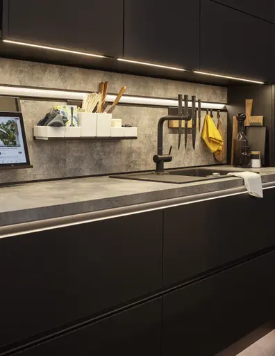 Inselküche 56.210 GL 8 519, Onyxschwarz