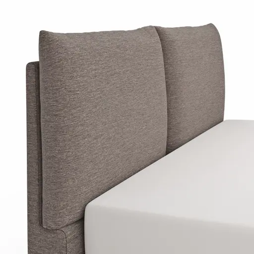 Boxspringbett Alpin - Liegefläche ca. 180x200 cm, Stoff, Anthrazit