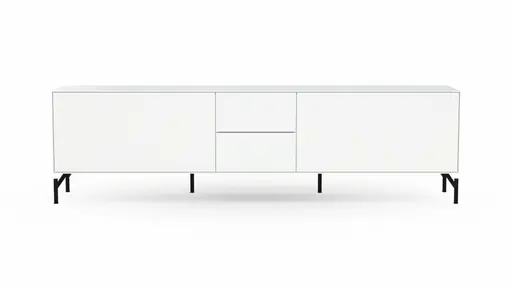 Lowboard Edge - Lack, Weiß