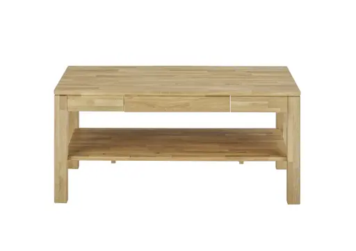 Couchtisch - mit Schubkasten, LBH ca. 115x70x54 cm, Asteiche massiv