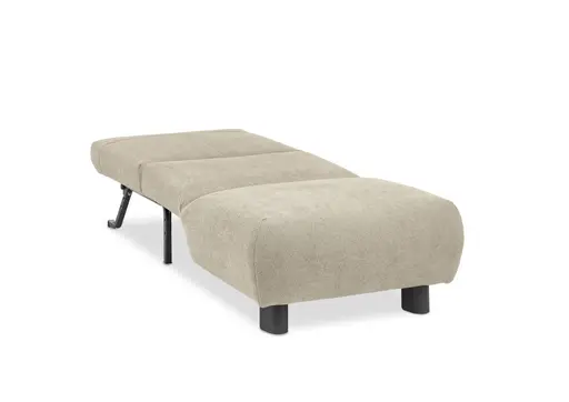  Faltsessel EBBY - ohne Armlehne inkl. Schlaffunktion, Stoff, Taupe