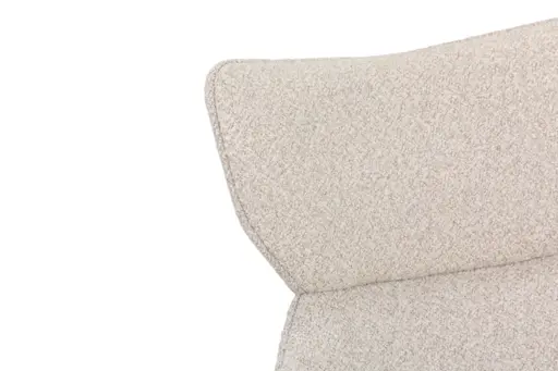 Stuhl MIRNA - drehbar, Stoff, Beige