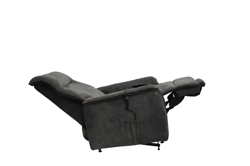 TV-Sessel MIKLAS - Aufstehhilfe, Relaxfunktion, Stoff, Grau