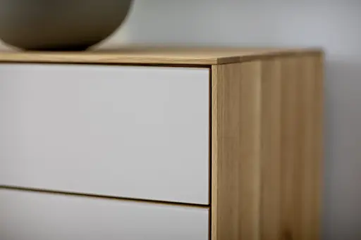 Sideboard Mileto - BHT ca. 234x65x46 cm, MDF, Lichtgrau, Naturdesign