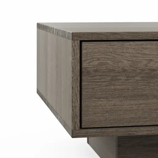 Couchtisch Saratoga - Buche massiv, silbergrau geölt