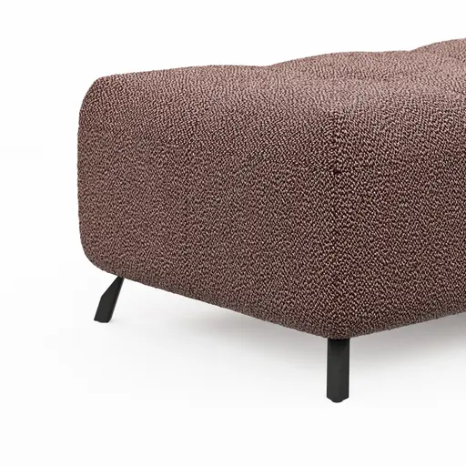 Hocker Comodo - Stoff, Pfirsich