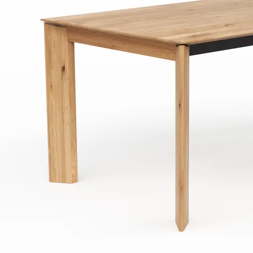 Esstisch Saratoga - ausziehbar, LB ca. 180x95 cm, Wildeiche massiv, natur geölt