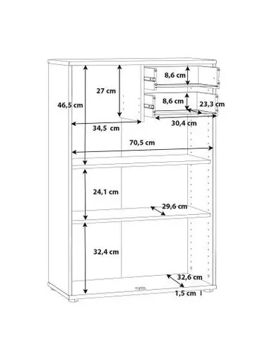 Kommode FAIK - Eiche Dekor