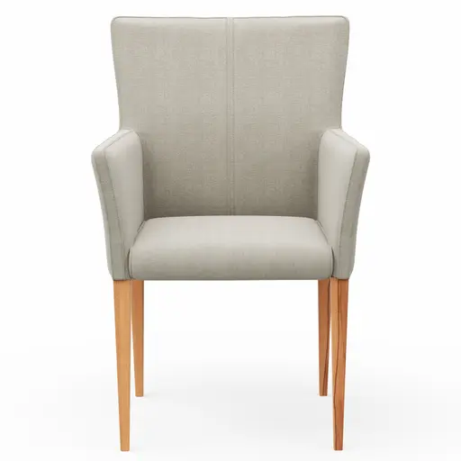 Armlehnstuhl Cosyra - Stoff, Natur