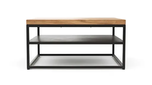 Couchtisch Farmingdale - LBH ca. 80x80x40 cm, Eiche massiv, natur geölt