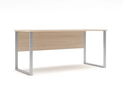Schreibtisch - LB ca. 170x73 cm, Riva Eiche Nachbildung, Silberfarben