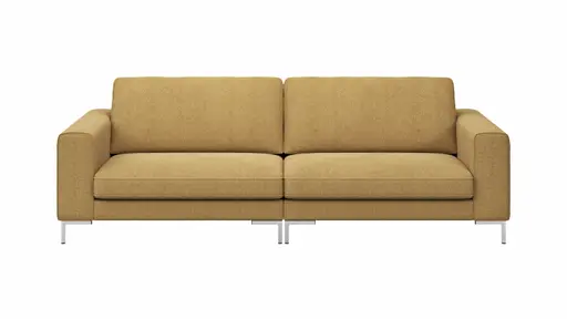Sofa Solano - 3-Sitzer, Stoff, Honiggelb