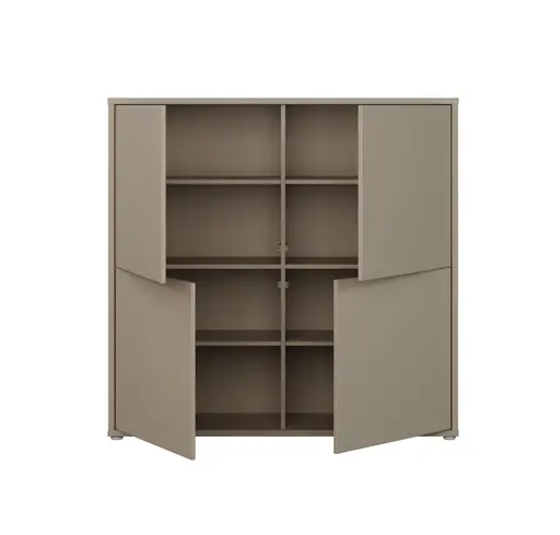 Kommode FAID- B ca. 124 cm, Taupe