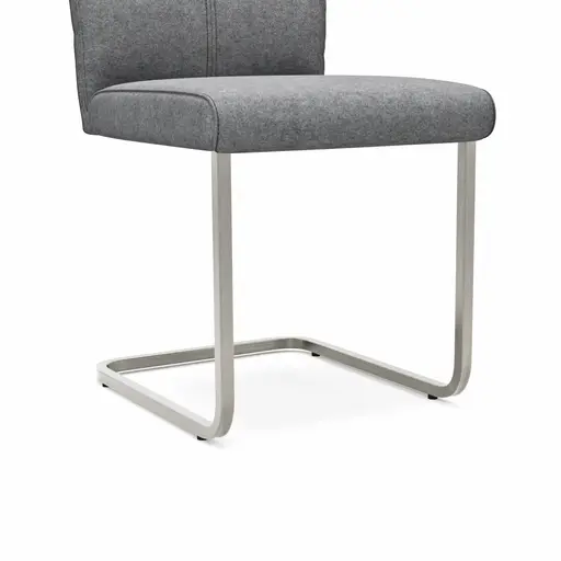 Freischwinger 4110 - Wolle, Hellgrau