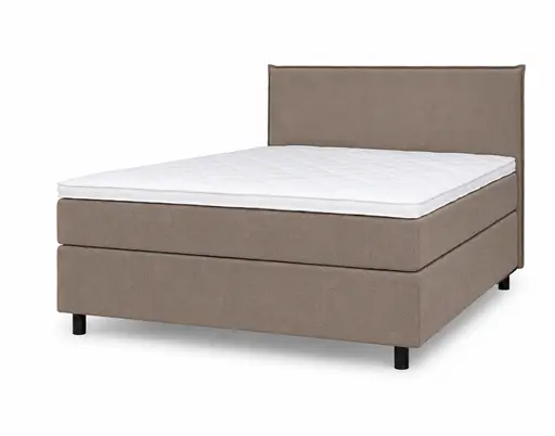  Boxspringbett Premium Line Board - Liegefläche ca. 180x200 cm, Stoff, Taupe