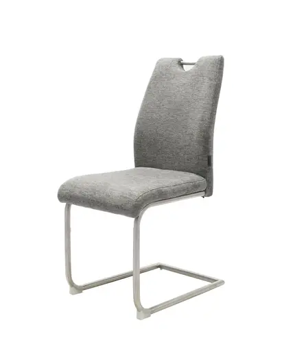 Freischwinger MERVE - Stoff, Grau