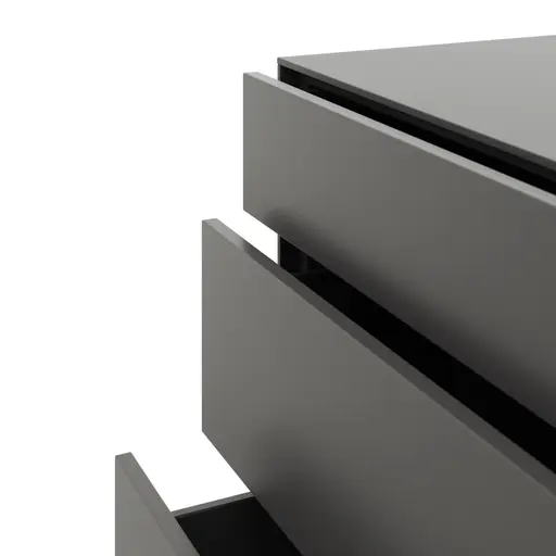 Kommode Medio- Melamin, Schiefergrau