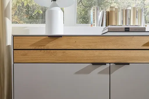 Kommode Scottsdale - Lack, Samtgrau