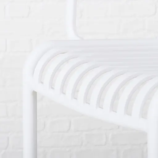 Armlehnstuhl - BHT ca. 56x79x55 cm, Weiß