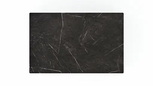 Esstisch Menosa - ausziehbar, LB ca. 140x90 cm, Laminat, Marmor Schwarz