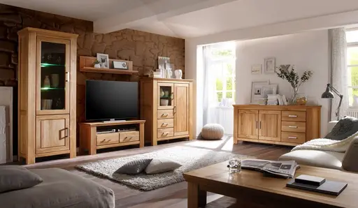 Sideboard - Wildeiche teilmassiv