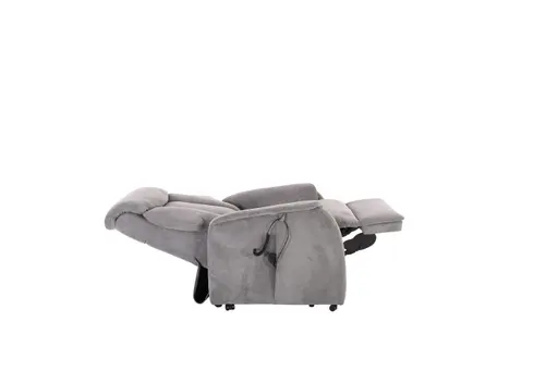 TV-Sessel MARIN - Aufstehhilfe, Relaxfunktion, Kopfteilverstellung, Stoff, Grau