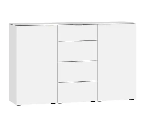 Kommode JOIN IT- Glas, Weiß, Matt, Weiß