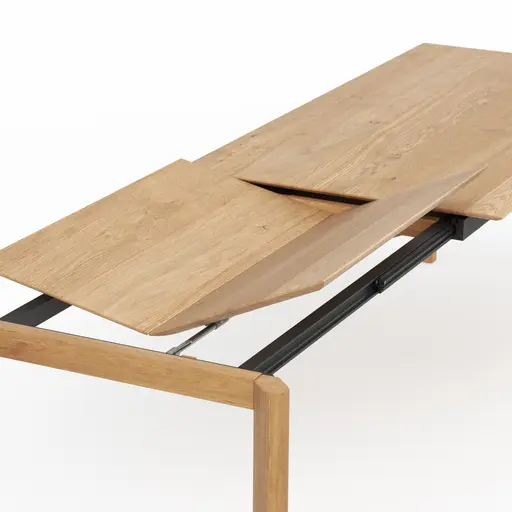 Esstisch Hillsboro - ausziehbar, LB ca. 180x95 cm, Wildeiche massiv