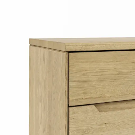 Highboard Amora - Wildeiche massiv bianco
