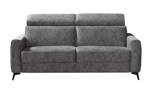 Faltbett - Kopfteil verstellbar, Stoff, Grau