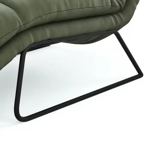 Liege Ferdinand - inkl. Relaxfunktion (motorisch), Leder, Olive