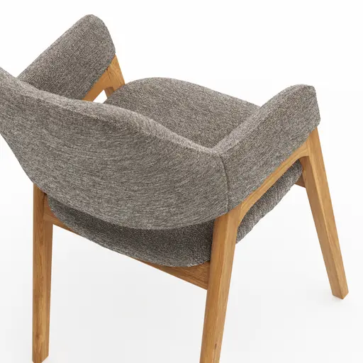 Armlehnstuhl Flore 1 - Stoff, Bronze