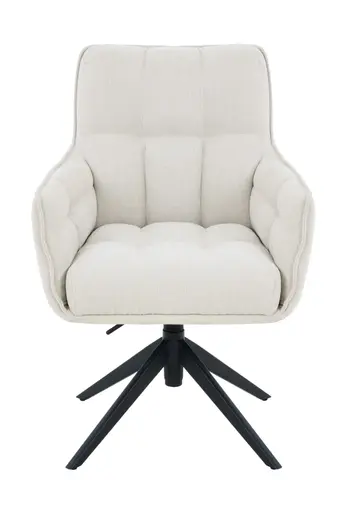 Armlehnstuhl - drehbar, höhenverstellbar, Webstoff, Beige