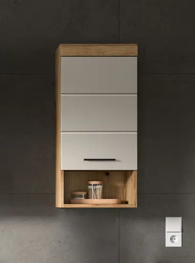 Hängeschrank - B ca. 37 cm, Evoke Eiche Nachbildung, Kaschmir