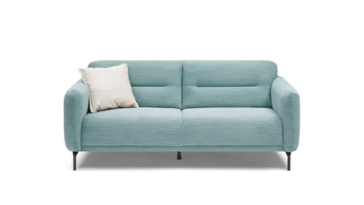 Sofa - 2-Sitzer, Stoff, Petrol