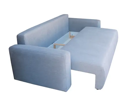 Schlafsofa - 2,5-Sitzer inkl. Schlaffunktion, Stoff, Silberfarben