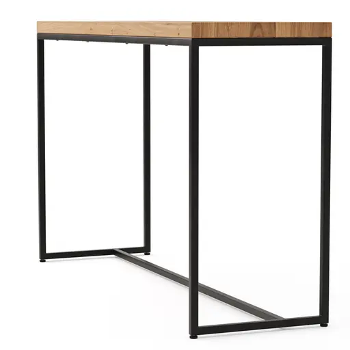 Beistelltisch Farmingdale - LBH ca. 130x40x80 cm, Eiche massiv, natur geölt